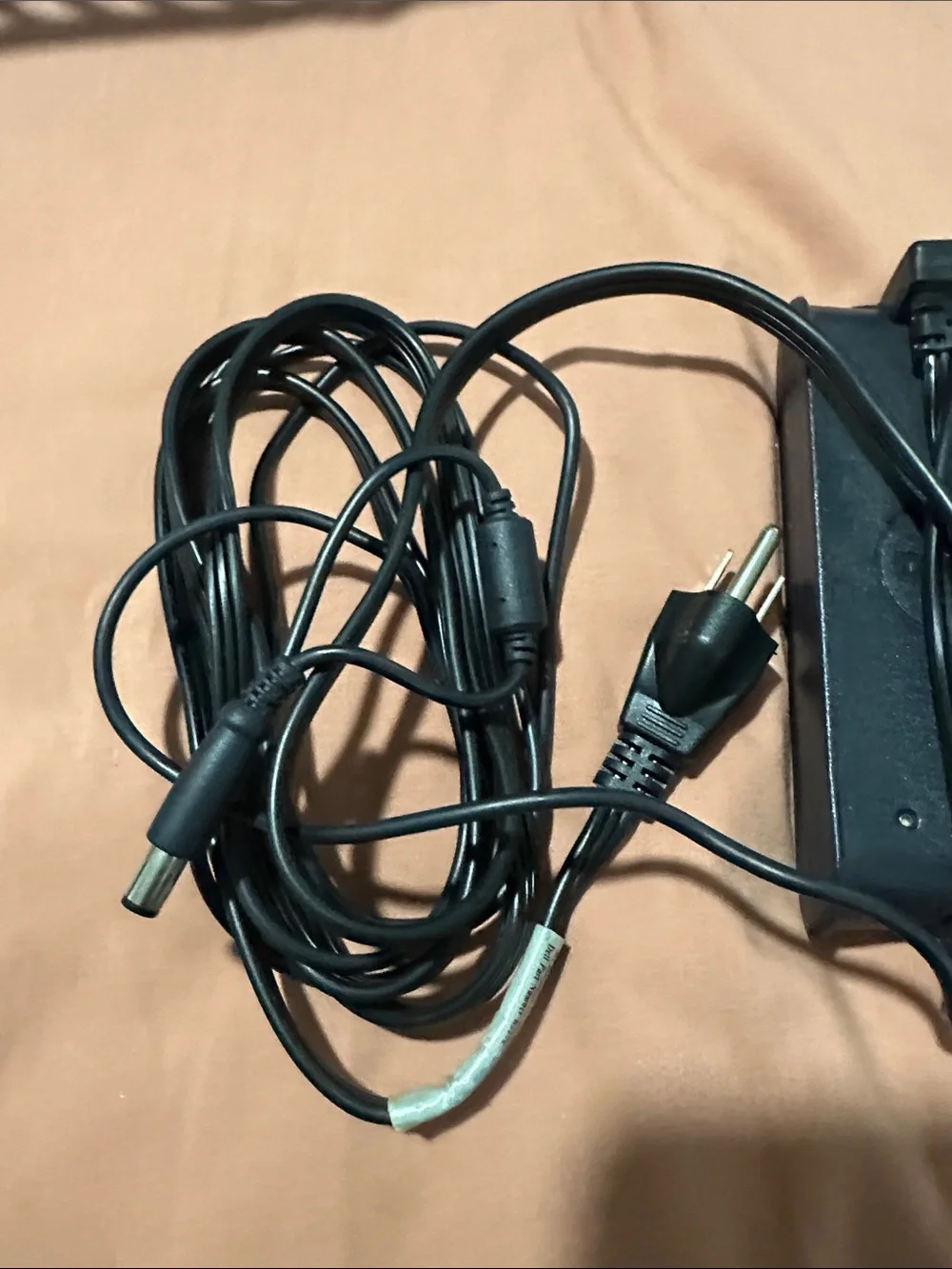 Dell Black AC Power Adapter with Attached Cable